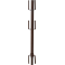 Gel�nderstolpe � 48,3 mm | til kranksystem og universalstillads | Hj�rnegel�nderstolpe | lakeret